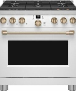 Café - 6.2 Cu. Ft. Freestanding Gas Convection Range with 6 Burners - Matte White