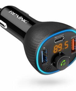 Rexing - FM3 Car Wireless FM Transmitter - Black