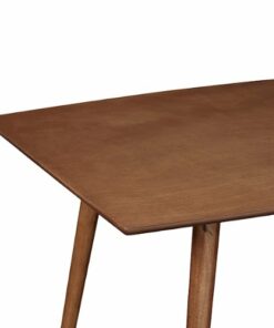 Walker Edison - 60" Mid Century Wood Dining Table - Acorn