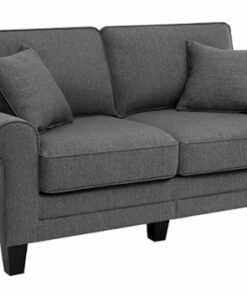 Serta - Copenhagen 61" Loveseat - Gray