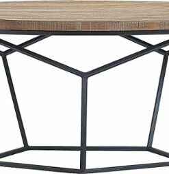 Tommy Hilfiger - Avalon Round Coffee Table - Brown and Black