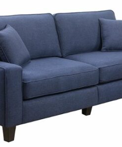 Serta - Palisades 78" Sofa - Navy Blue