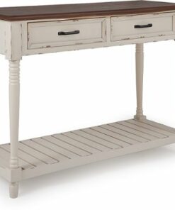 Click Decor - Baker Console Table - Antique White