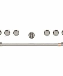 Café - Handle and Knob Set for 36" Pro Range and Rangetop - Brushed black