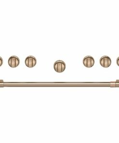 Café - Handle and Knob Set for 36" Pro Range and Rangetop - Brushed bronze