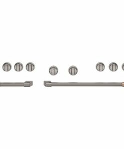Café - Handle and Knob Set for 48" Pro Range and Rangetop - Brushed black