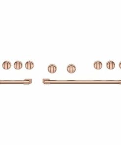 Café - Handle and Knob Set for 48" Pro Range and Rangetop - Brushed copper
