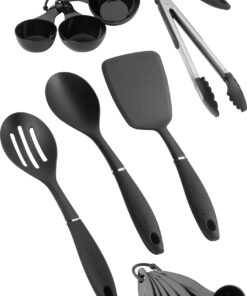 Cuisinart - 15-Piece Curve Tool Utensil Set - Black