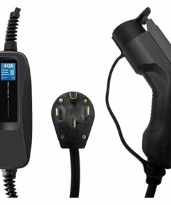 Lectron - J1772 Electric Vehicle (EV) Charger with NEMA 14-50 Plug - up to 40A - 18' - Black
