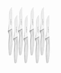 Henckels - 8-pc Stainless Steel Serrated Steak Knife Set - Silver