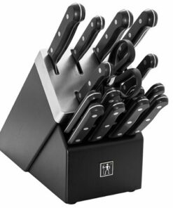 Henckels - Solution 16-pc Self-Sharpening Knife Block Set - Black