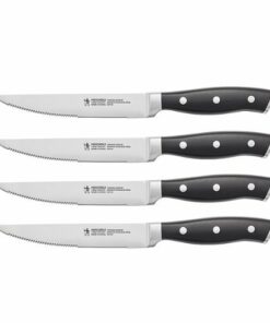 Henckels - Forged Accent 4-pc Steak Knife Set - Black - Black