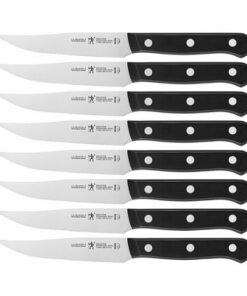 Henckels - International Solution 8-pc Steak Knife Set - Black