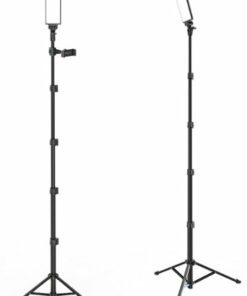 Digipower - PRO2 - Two Point Lighting Set - Two 180 LED Lights + Two Pro Stands Kit For Home, Studio, Content Creation & Vlogging - Black