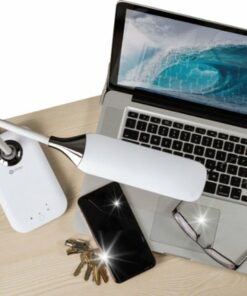 OttLite - Enhance LED Sanitizing Desk Lamp w/ SpectraClean Disinfection, 3 Brightness Settings, Touch Activated Control & USB Port