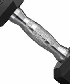Stack Fitness - 45LB Hex Dumbbell - Black