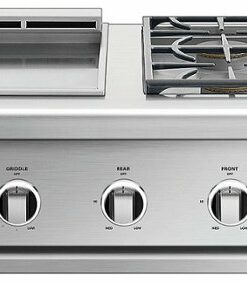 DCS by Fisher & Paykel - Series 9 Double Gas Burner with Griddle - Stainless Steel 1