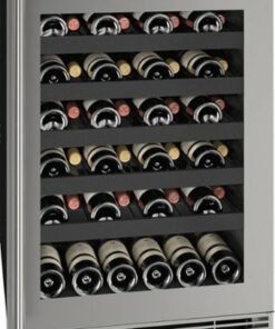 U-Line - 5.5 cu ft 48-750ml bottle Wine Refrigerator - Stainless steel