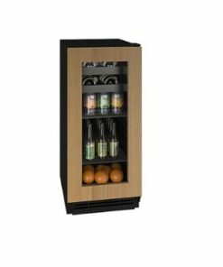 U-Line - 1Class 15-Inch Beverage Center - Custom Panel Ready