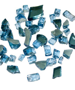 AZ Patio Heaters - Recycled Fire Pit Fire Glass - Sky Blue