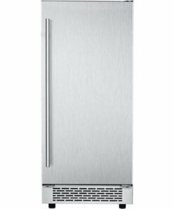 Hanover - Studio Series 15" 32-Lb. Freestanding Icemaker with Reverible Door and Touch Controls - Silver