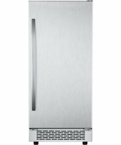 Hanover - Grandeur Series 15" 32-Lb. Freestanding Icemaker with Reverible Door and Touch Controls - Silver