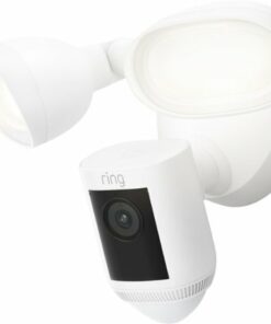 Ring - Floodlight Cam Wired Pro Outdoor Wireless 1080p Surveillance Camera - White