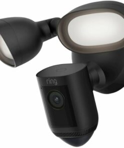 Ring - Floodlight Cam Wired Pro Outdoor Wireless 1080p Surveillance Camera - Black