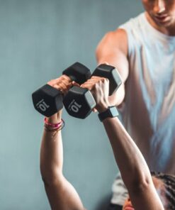 Tru Grit - Hex Neoprene Dipped Dumbbell 3lb - Black