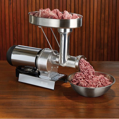 Weston - Butcher Series #32 Commercial Grade Meat Grinder & Sausage Stuffer - STAINLESS STEEL