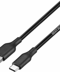 Best Buy essentials™ - 9' USB-C to USB Charge-and-Sync Cable - Black