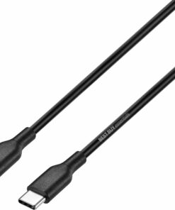 Best Buy essentials™ - 5' USB-C to USB-C Charge-and-Sync Cable - Black