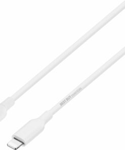 Best Buy essentials™ - 3' Lightning to USB-C Charge-and-Sync Cable - White
