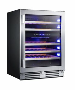 Avanti - Elite Series 47 Bottle Single Zone Wine Cooler - Stainless steel