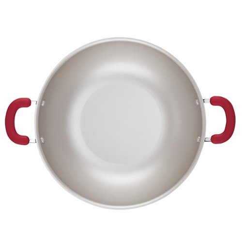 Rachael Ray - Create Delicious 14.25-Inch Nonstick Wok - Red Shimmer
