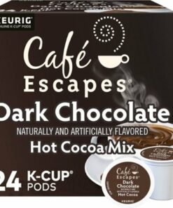 Café Escapes - Dark Chocolate Hot Cocoa K-Cup Pods, 24 Count