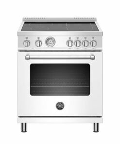 Bertazzoni - Master Series 4.7 Cu. Ft. Freestanding Electric Induction Range with Power Bridge Zone. - White