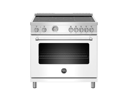 Bertazzoni - Master Series 5.9 Cu. Ft. Freestanding Electric Induction Range with Power Bridge Zone. - White