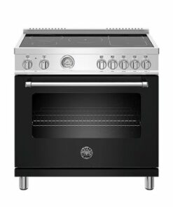 Bertazzoni - Master Series 5.9 Cu. Ft. Freestanding Electric Induction Range with Power Bridge Zone. - Black