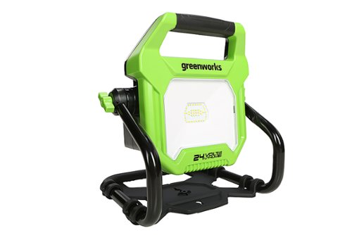 Greenworks - 24 Volt 2000 Lumen LED Work Light AC/DC (Battery and Charger Not Included) - Green
