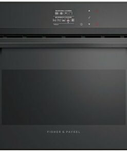 Fisher & Paykel - Minimal 23.5" Built-In Single Electric Convection Wall Oven - Black