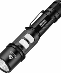 Best Buy essentials™ - 800-Lumen Rechargeable LED Flashlight - Black