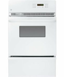 GE - 24" Built-In Single Gas Wall Oven - White on White