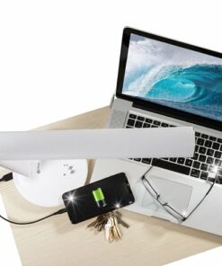 OttLite - Emerge LED Sanitizing Desk Lamp w/ SpectraClean Disinfection, 3 Brightness Settings, Touch Activated Controls & USB Port