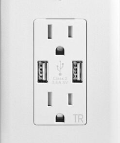 Best Buy essentials™ - 3.6 A USB Charger Wall Outlet - White