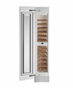 Bertazzoni - 52-Wine Bottle Wine Cellar Column with Two Temperature Zones - Custom Panel Ready