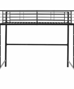 Walker Edison - Premium Metal Full Size Loft Bed - Black