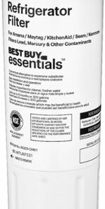 Best Buy essentials™ - NSF 42/53 Water Filter Replacement for Select Amana/Maytag, KitchenAid and Sears/Kenmore Refrigerators - White