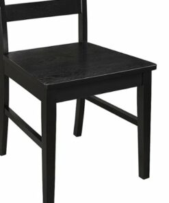 Walker Edison - Modern Farmhouse Dining Chair, Set of 2 - Black