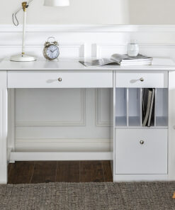 Walker Edison - 48" Modern Wood Computer Desk - White